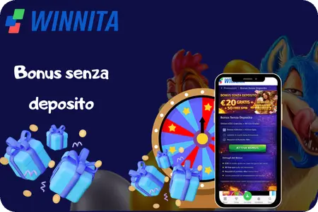 Casinò Winnita con bonus senza deposito per giocatori in Italia.
