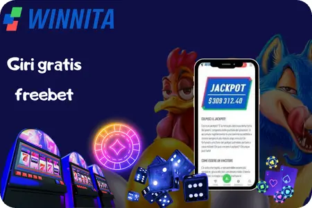 Giri gratis e cashback nelle promozioni Winita casino.